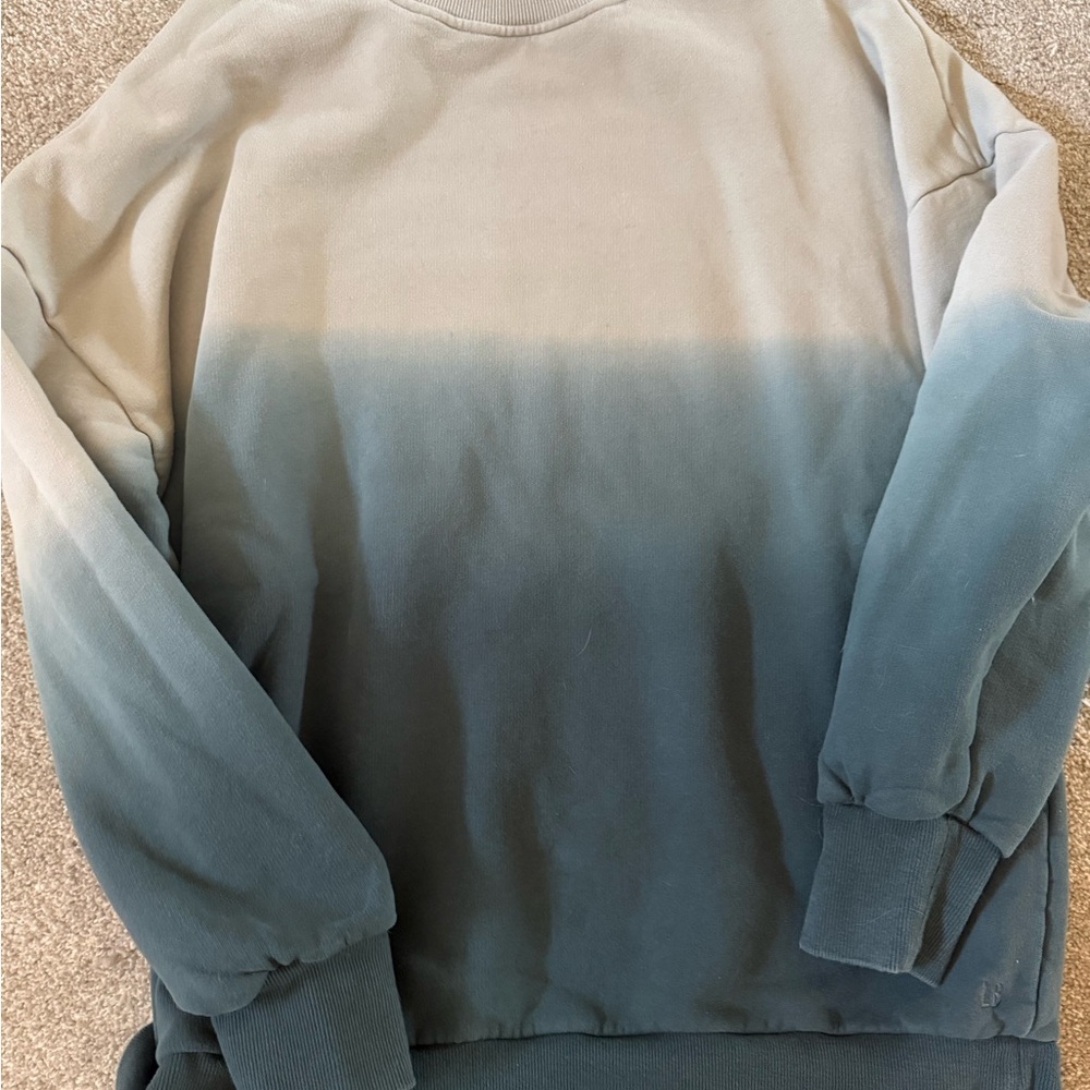 Little Bipsy Ombre Blue Men's Crewneck Sweater